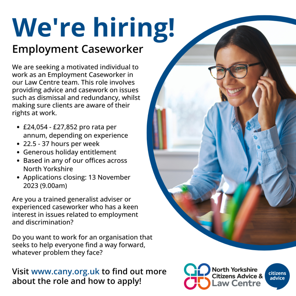 Emily Oakley, Author at North Yorkshire Citizens Advice and Law Centre